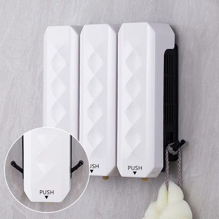 Dispenser sapone da parete bianco design.