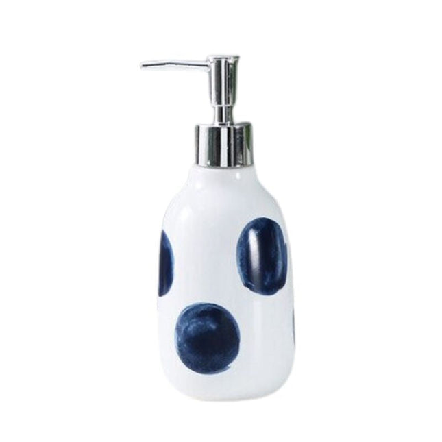 Dispenser sapone in ceramica artigianale.