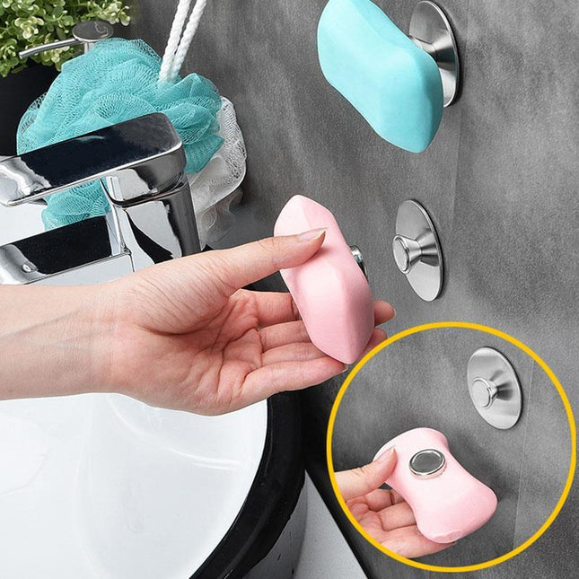 Portasapone magnetico in acciaio inox