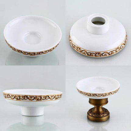 Portasapone vintage da appoggio rame