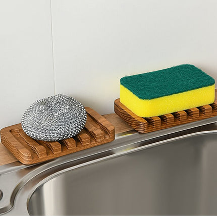 Portasapone in legno naturale con drenaggio
