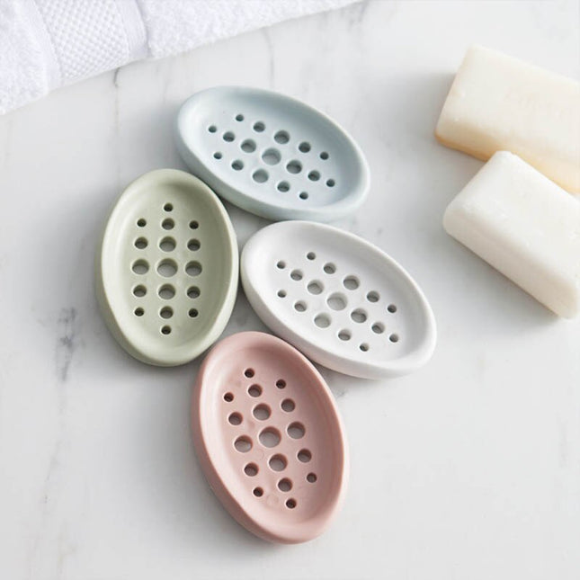 Portasapone Ovale in Silicone Flessibile
