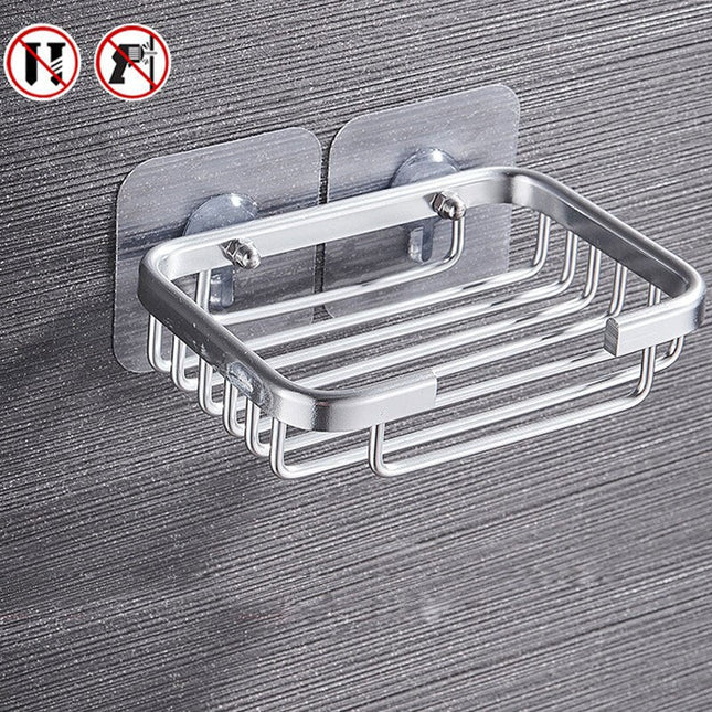 Cestino portasapone adesivo in acciaio inox