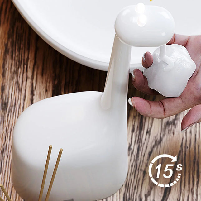 Dispenser sapone automatico a giraffa