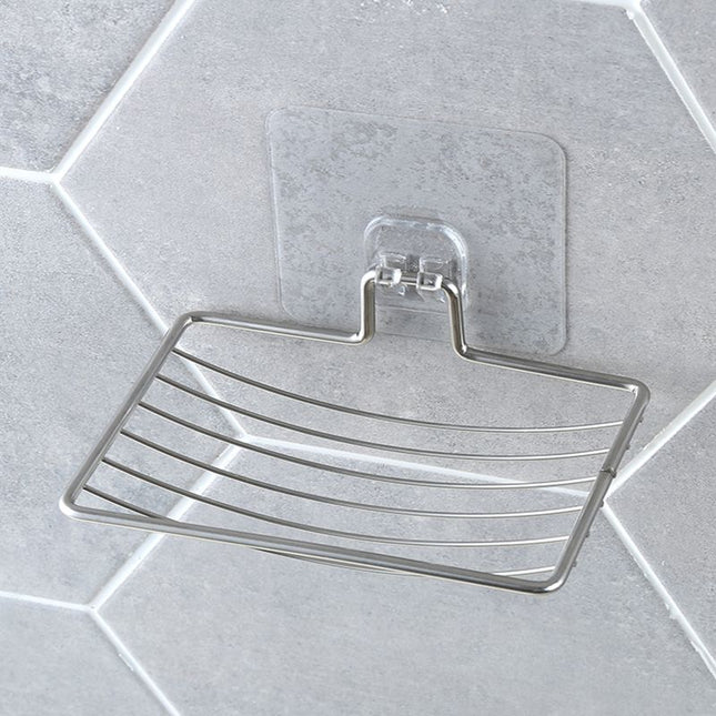 Portasapone adesivo in acciaio inox