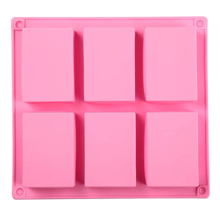 Stampo in silicone per 6 saponette