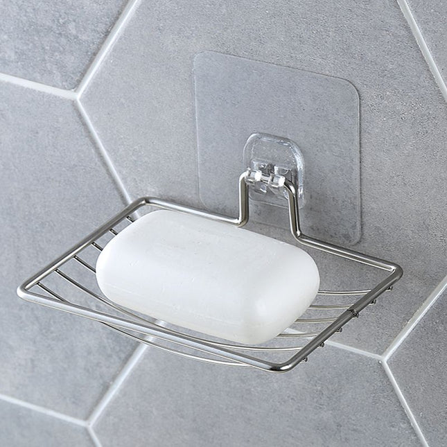 Portasapone adesivo in acciaio inox