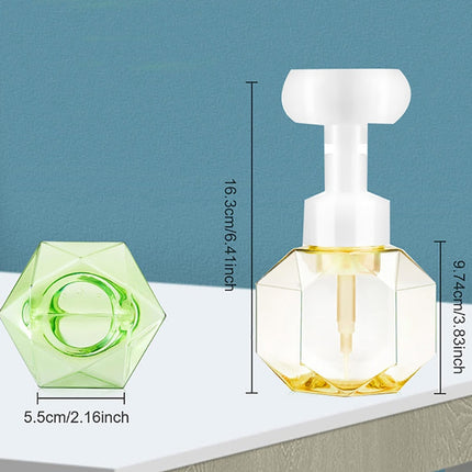 Dispenser sapone schiuma a forma fiore.