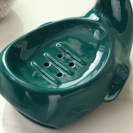 Portasapone balena in ceramica design