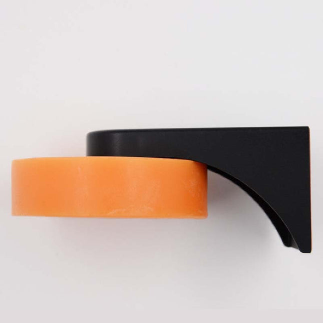 Portasapone magnetico da muro nero