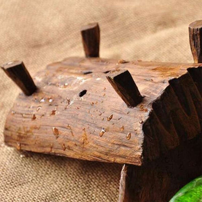 Portasapone artigianale in legno massello