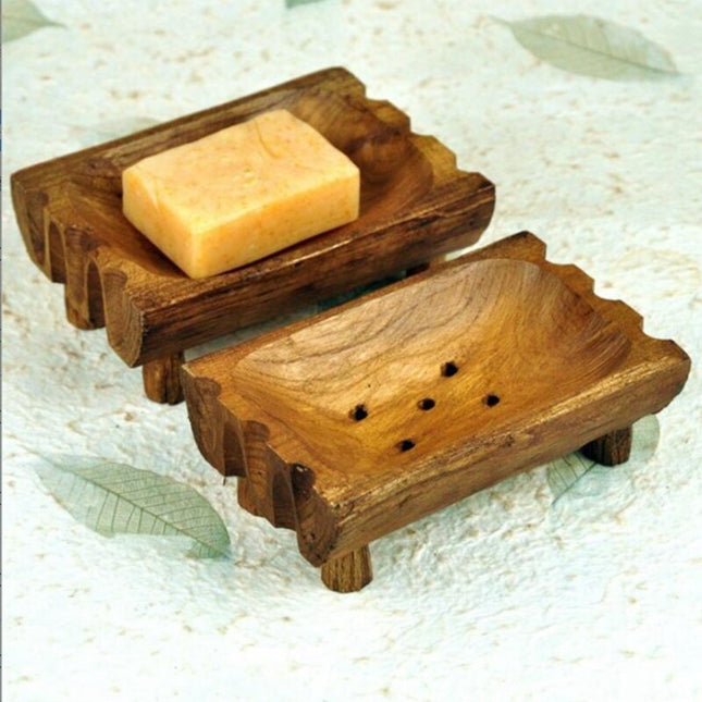 Portasapone artigianale in legno massello