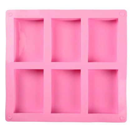 Stampo in silicone per 6 saponette