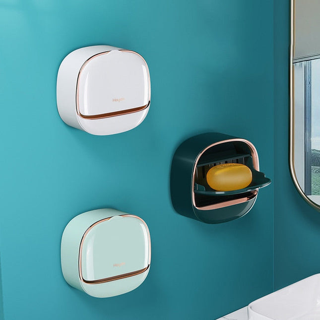 Portasapone murale di design con coperchio