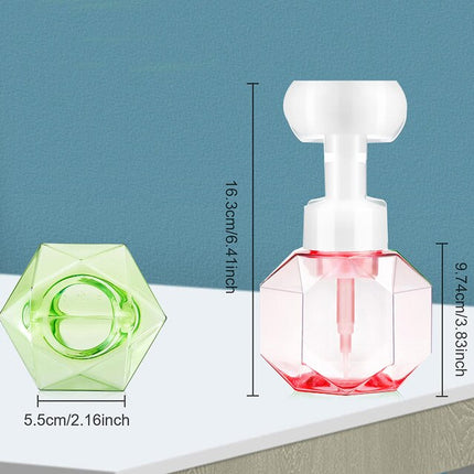Dispenser sapone schiuma a forma fiore.