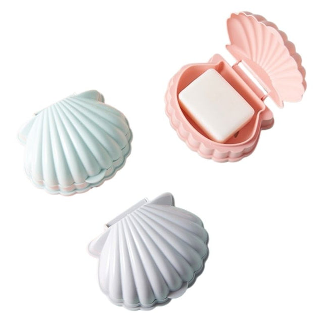 Scatola portasapone da viaggio a conchiglia