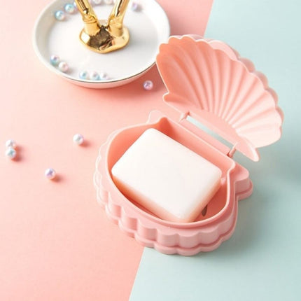 Scatola portasapone da viaggio a conchiglia