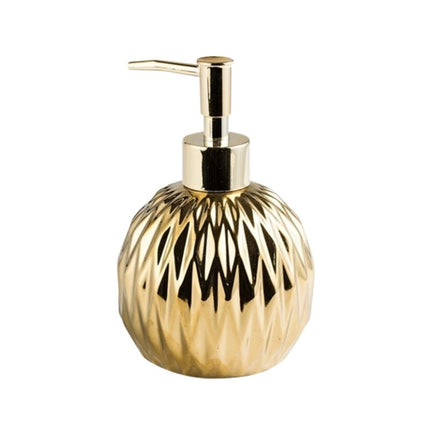 Dosatore Sapone Design Dorato Lavorato