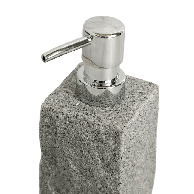Dispenser Sapone Effetto Granito Grigio