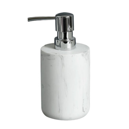 Dispenser Sapone Effetto Marmo Bianco