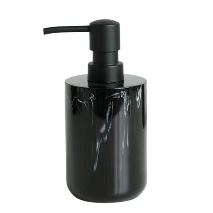 Dispenser Sapone Effetto Marmo Nero