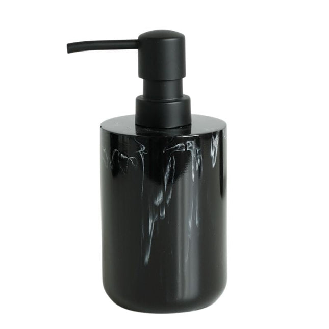 Dispenser Sapone Effetto Marmo Nero