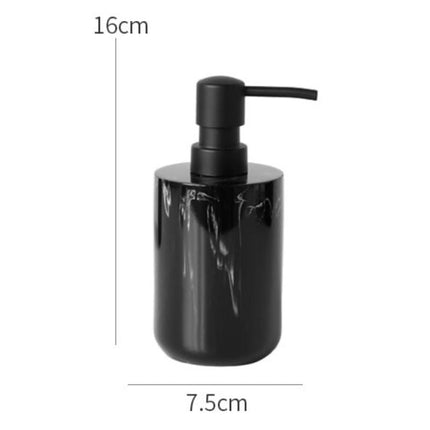 Dispenser Sapone Effetto Marmo Nero