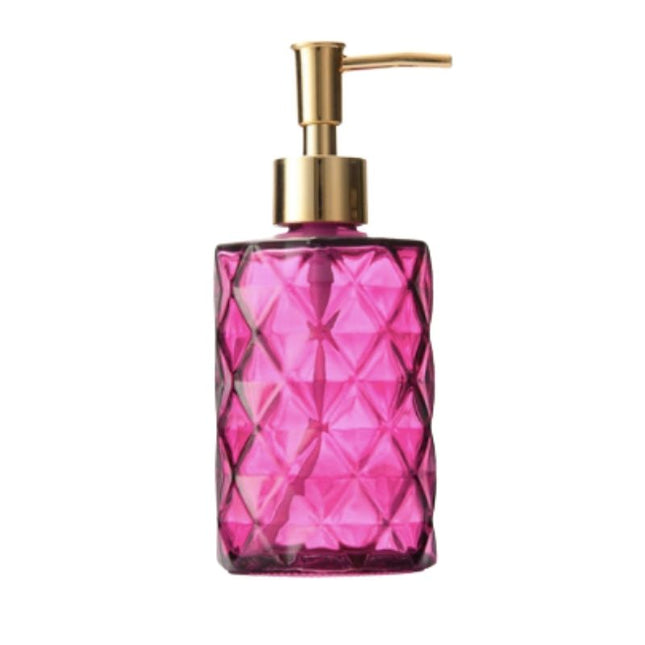 Dispenser Sapone in Vetro Lavorato