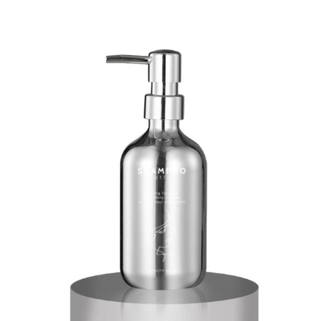 Dispenser sapone liquido finitura cromata.