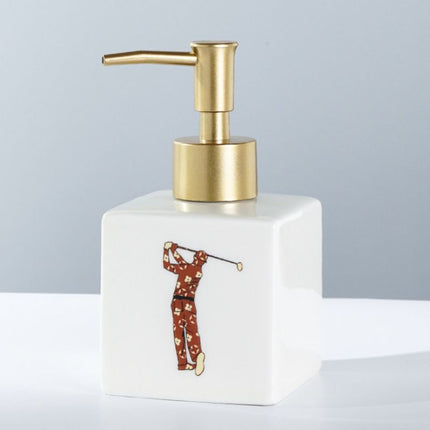 Dispenser sapone design tema golfista.
