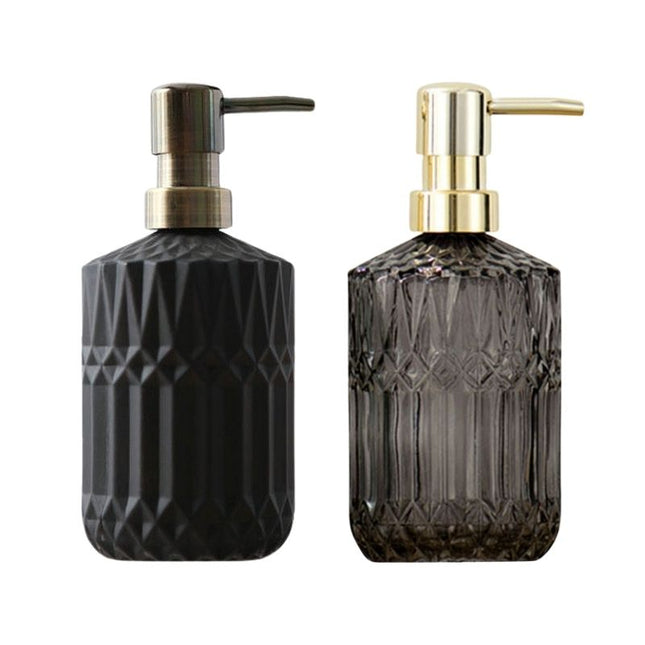 Dispenser Sapone in Vetro Nero