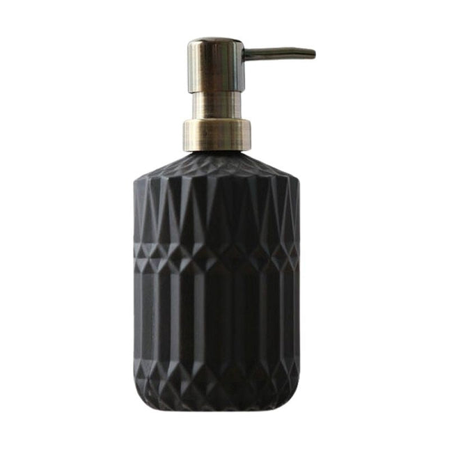 Dispenser Sapone in Vetro Nero