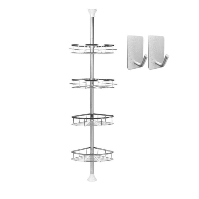 Piantana doccia angolare telescopica acciaio inox