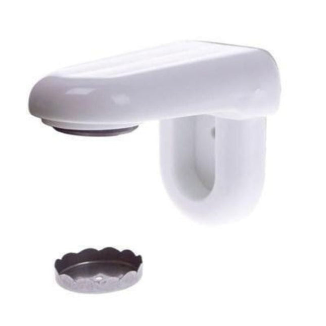 Portasapone magnetico in plastica bianco