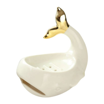 Portasapone balena in ceramica design