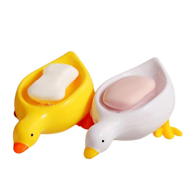 Portasapone divertente a forma di papera