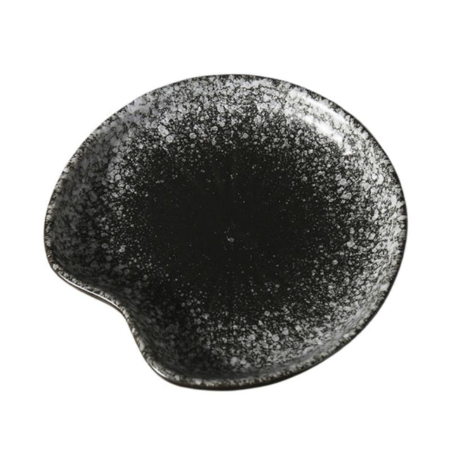 Piatto portasapone in ceramica nero