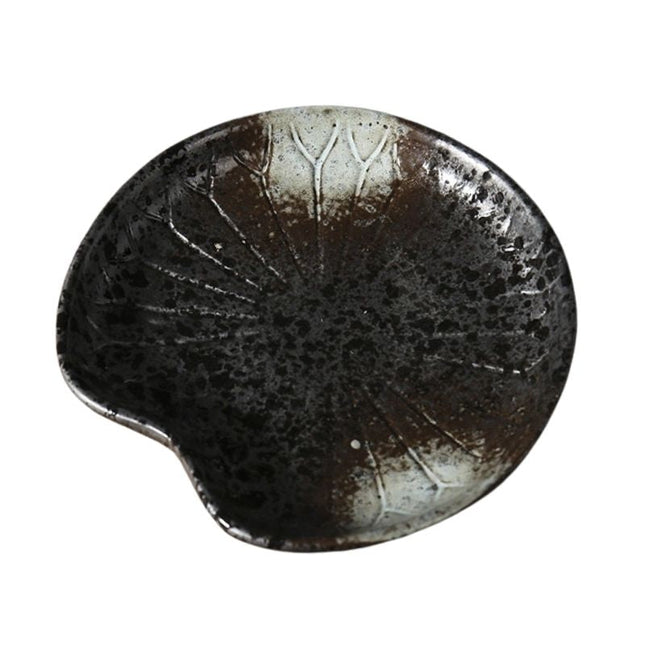 Piatto portasapone in ceramica nero