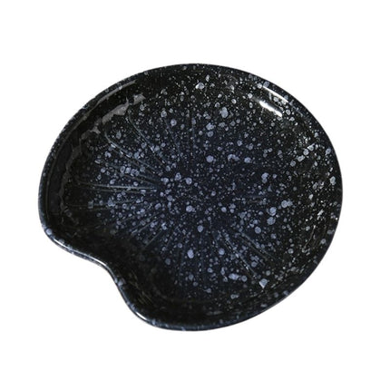 Piatto portasapone in ceramica nero