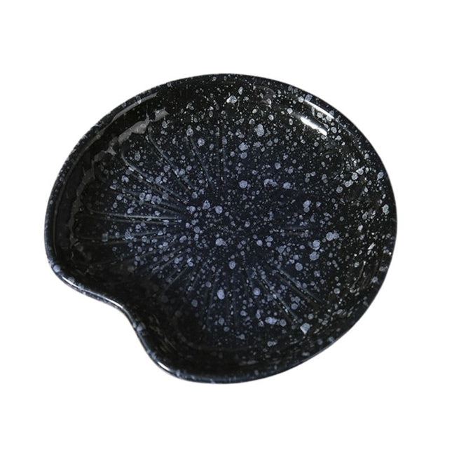 Piatto portasapone in ceramica nero