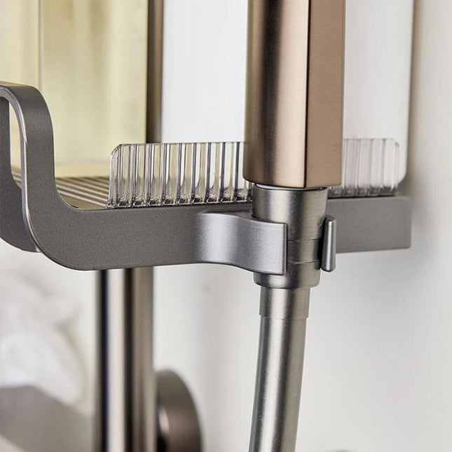 Portasapone regolabile per asta doccia