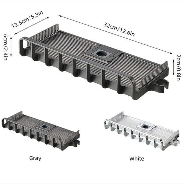 Portasapone regolabile per asta doccia