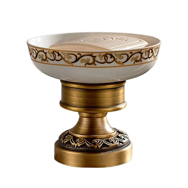 Portasapone vintage da appoggio rame