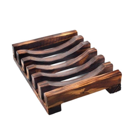 Portasapone in legno esotico per bagno