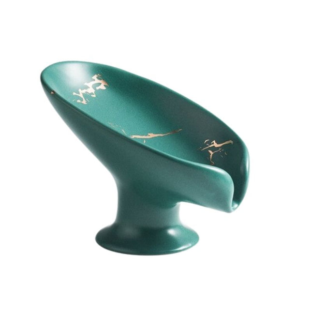 Portasapone design in ceramica effetto marmo