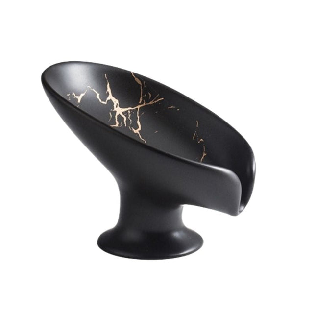 Portasapone design in ceramica effetto marmo