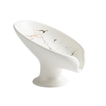 Portasapone design in ceramica effetto marmo