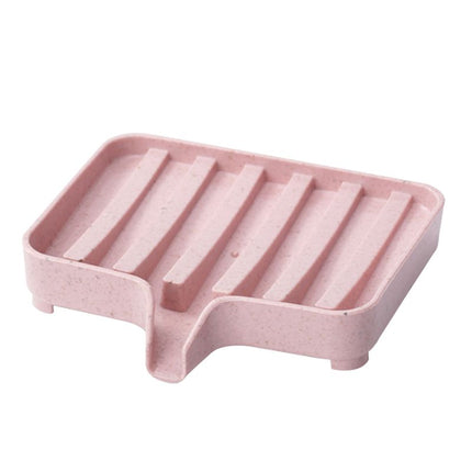 Portasapone da lavandino con scarico acqua.