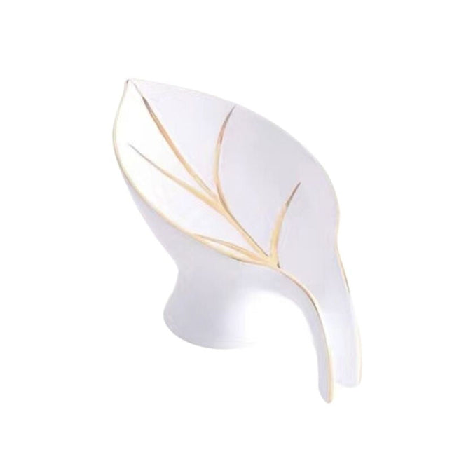 Portasapone a forma foglia ceramica