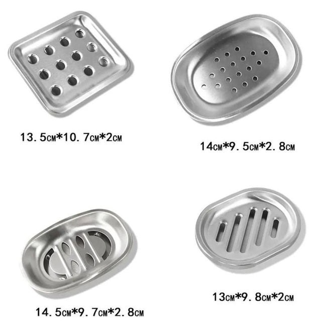 Portasapone in acciaio inox con drenaggio